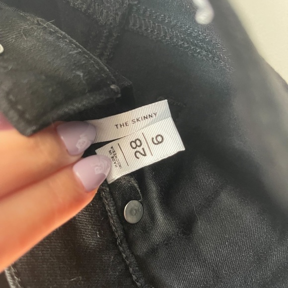 New without Tags - Loft Mid Rise - The Skinny Jeans - Black - Picture 5 of 8